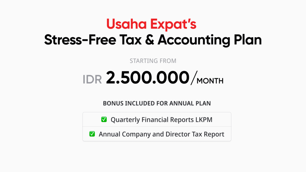 tax consultant in Bali for foreigners